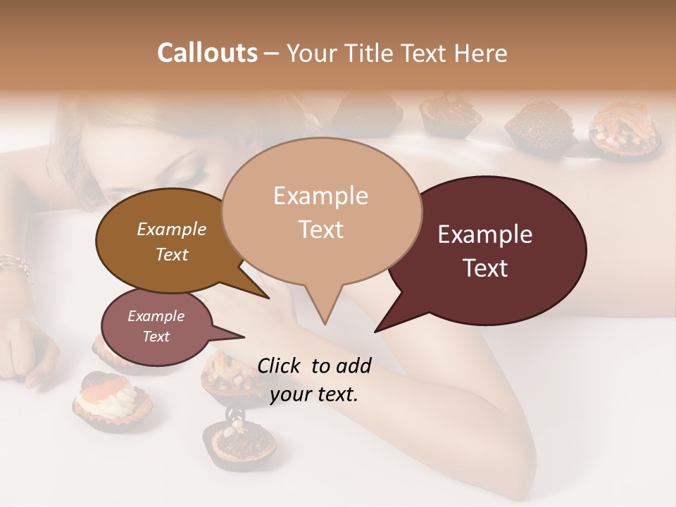 Woman Happy Nude PowerPoint Template