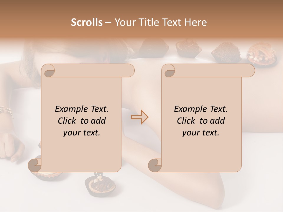 Woman Happy Nude PowerPoint Template