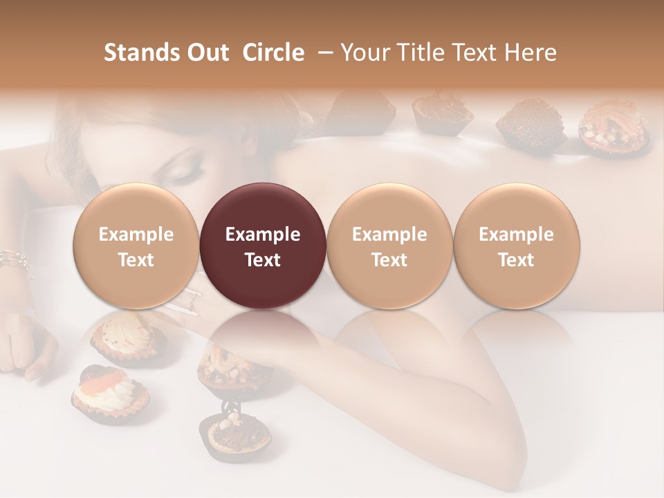 Woman Happy Nude PowerPoint Template