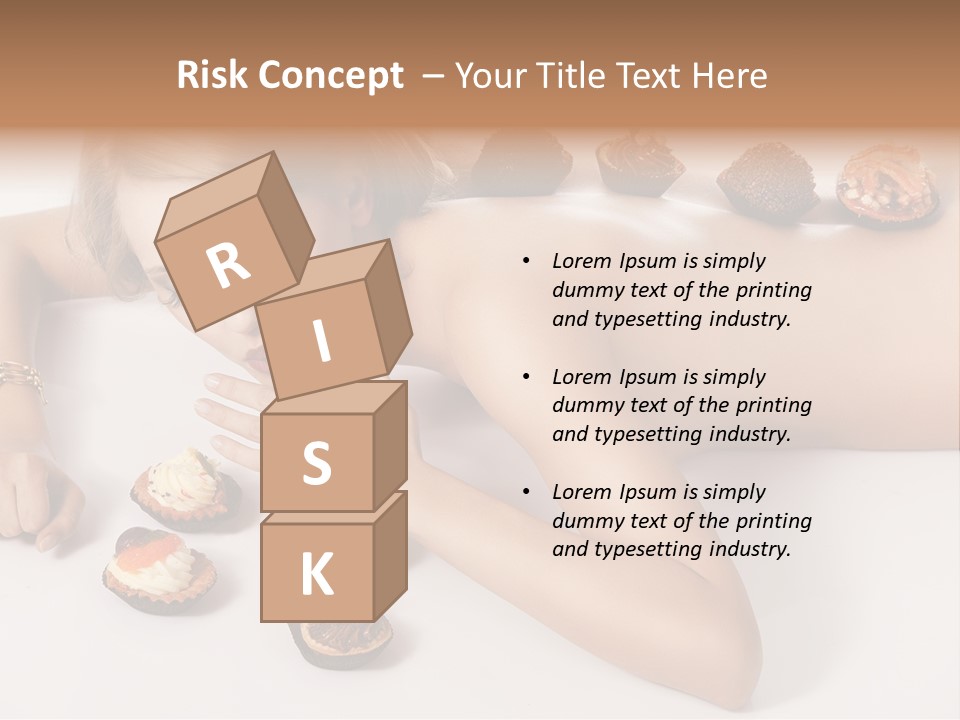 Woman Happy Nude PowerPoint Template