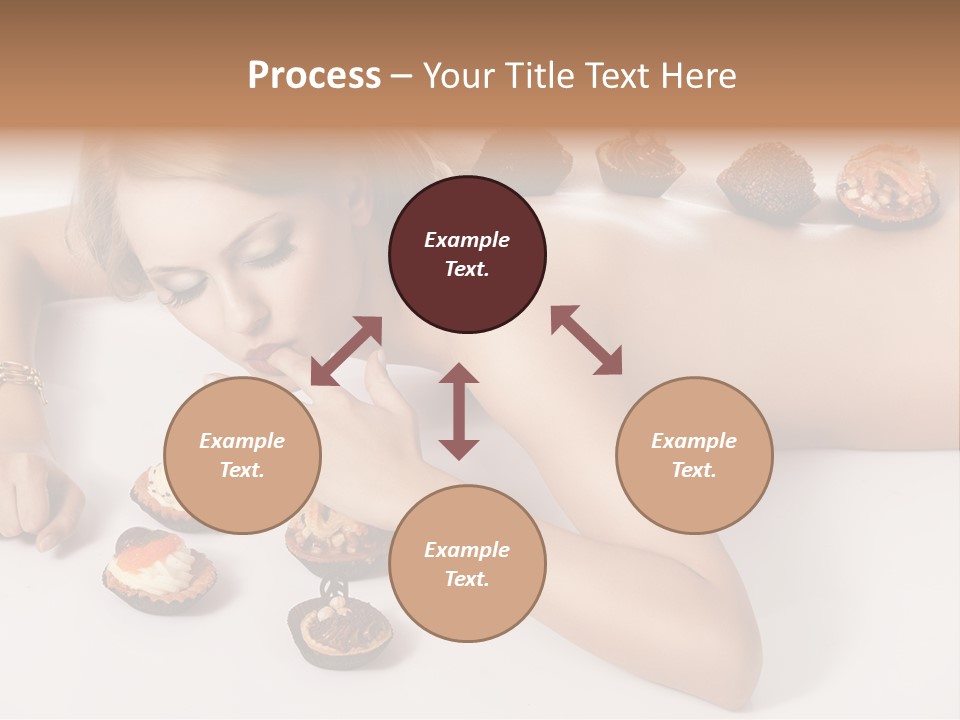 Woman Happy Nude PowerPoint Template