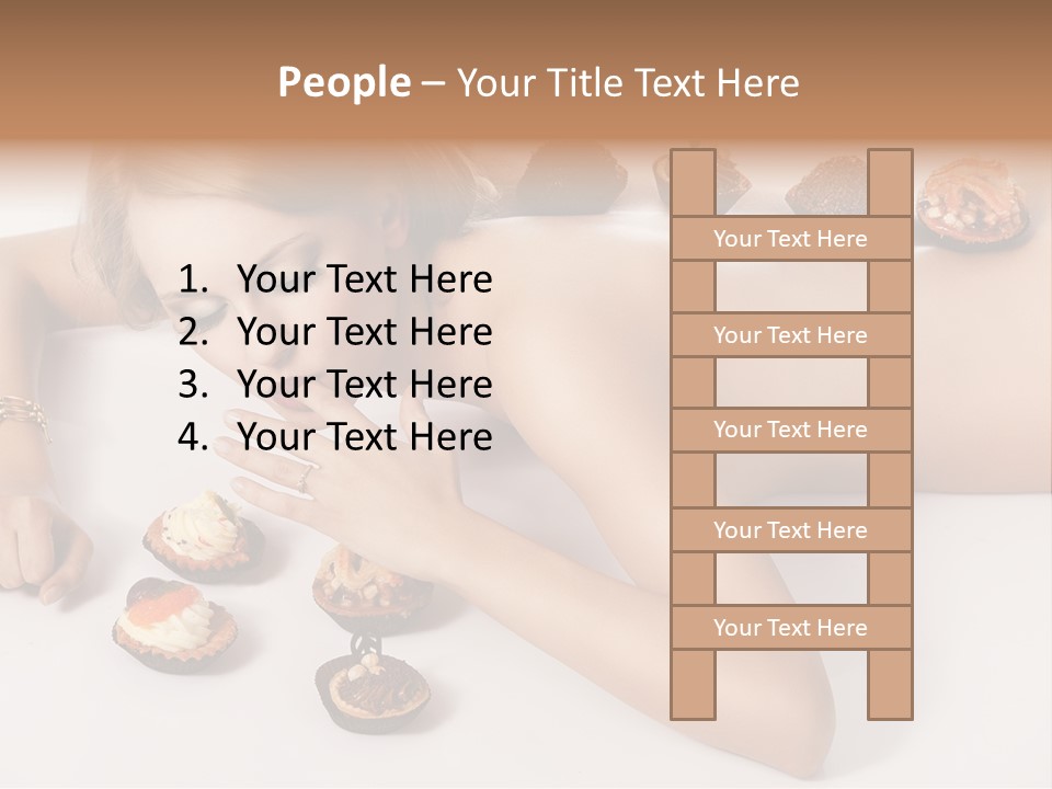 Woman Happy Nude PowerPoint Template