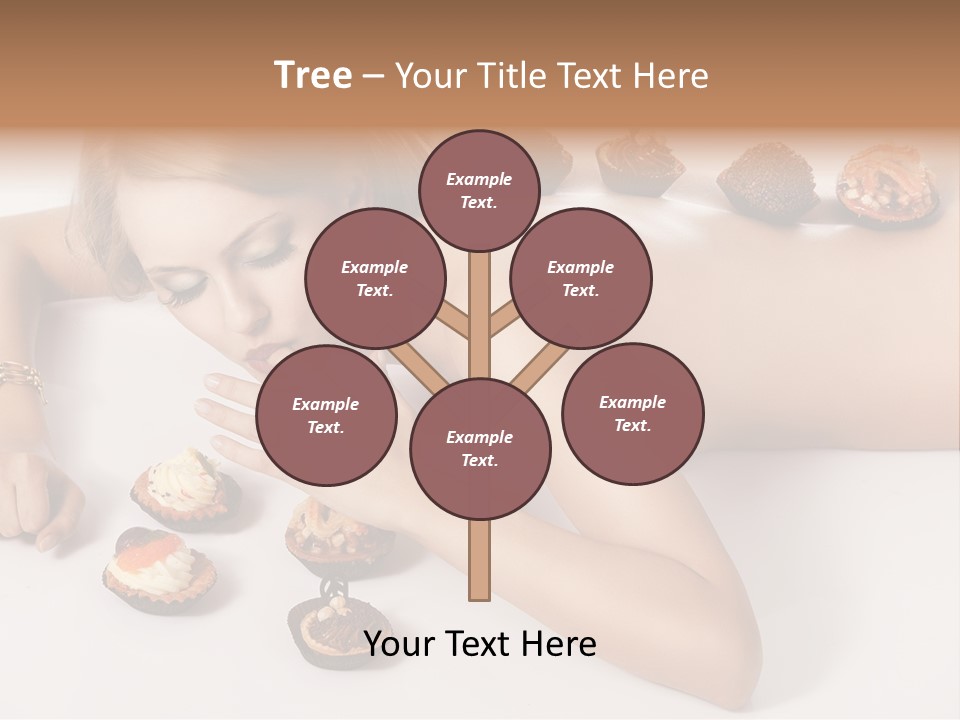 Woman Happy Nude PowerPoint Template