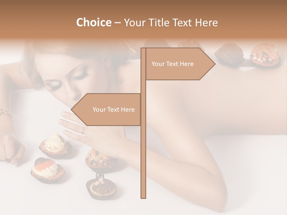 Woman Happy Nude PowerPoint Template
