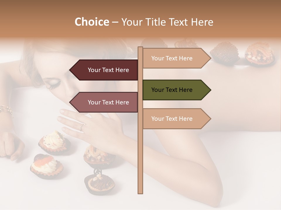 Woman Happy Nude PowerPoint Template