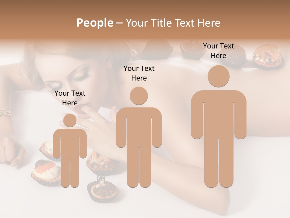 Woman Happy Nude PowerPoint Template