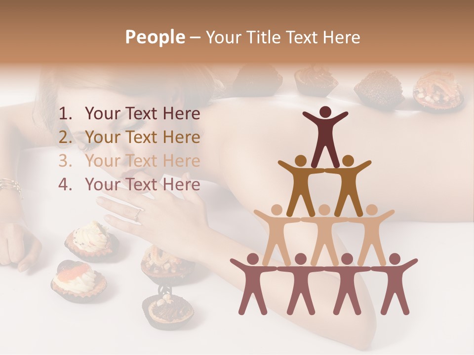 Woman Happy Nude PowerPoint Template