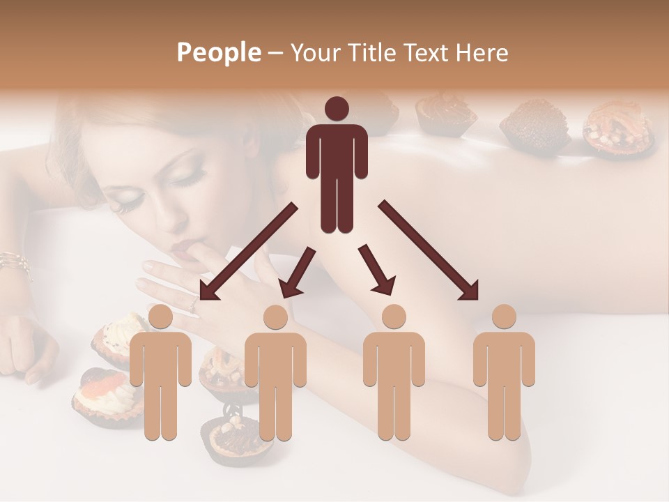 Woman Happy Nude PowerPoint Template