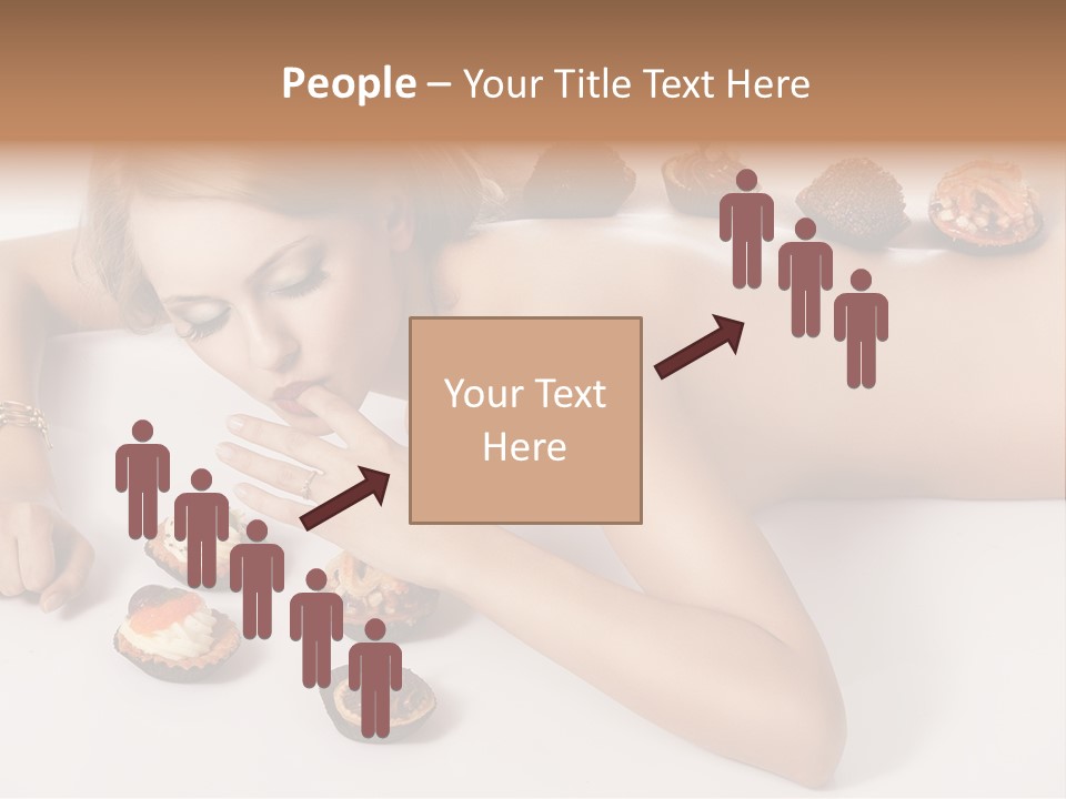 Woman Happy Nude PowerPoint Template