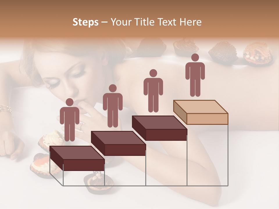 Woman Happy Nude PowerPoint Template