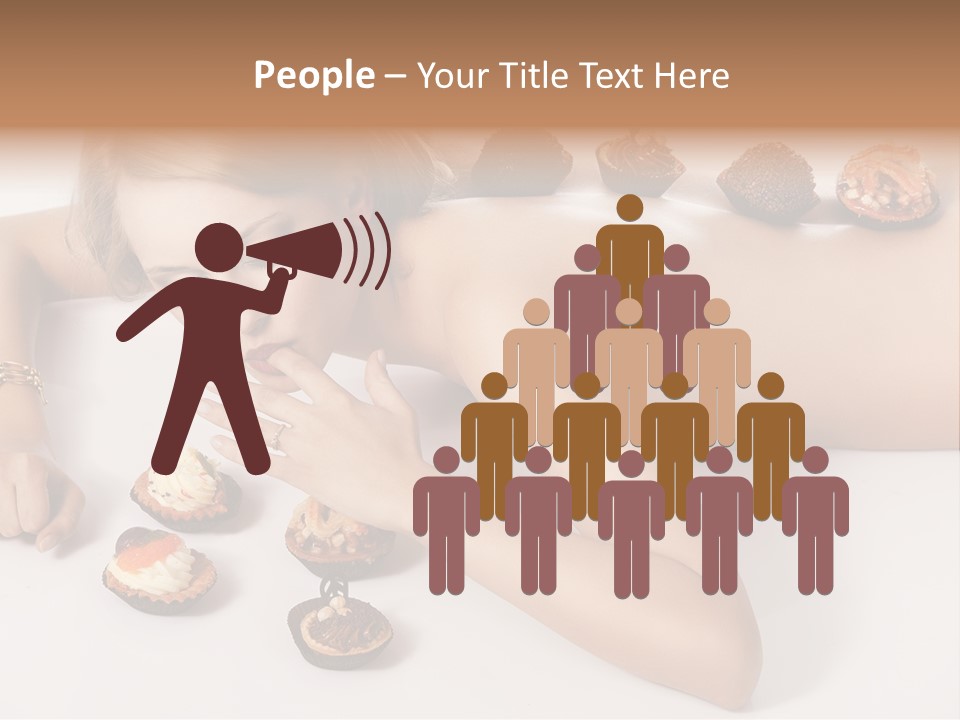 Woman Happy Nude PowerPoint Template