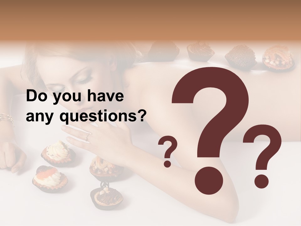 Woman Happy Nude PowerPoint Template