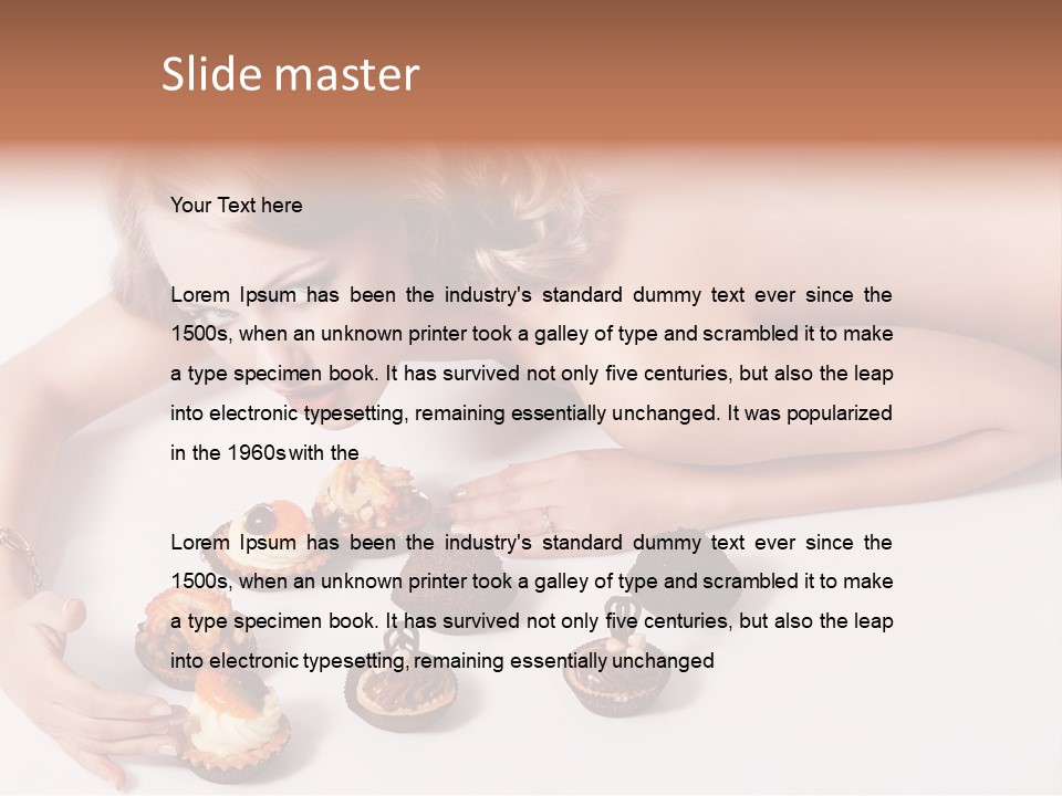 Glamour Cute Dessert PowerPoint Template