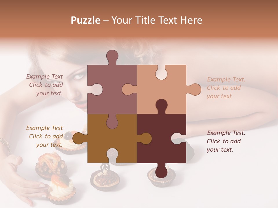 Glamour Cute Dessert PowerPoint Template