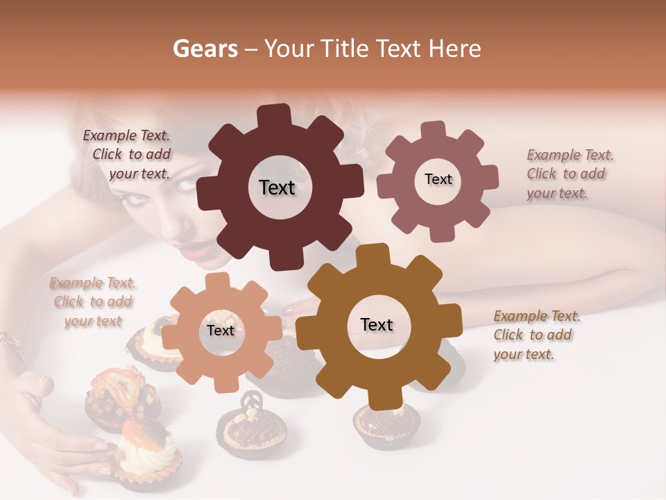 Glamour Cute Dessert PowerPoint Template