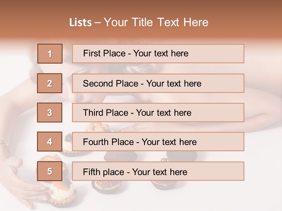 Glamour Cute Dessert PowerPoint Template