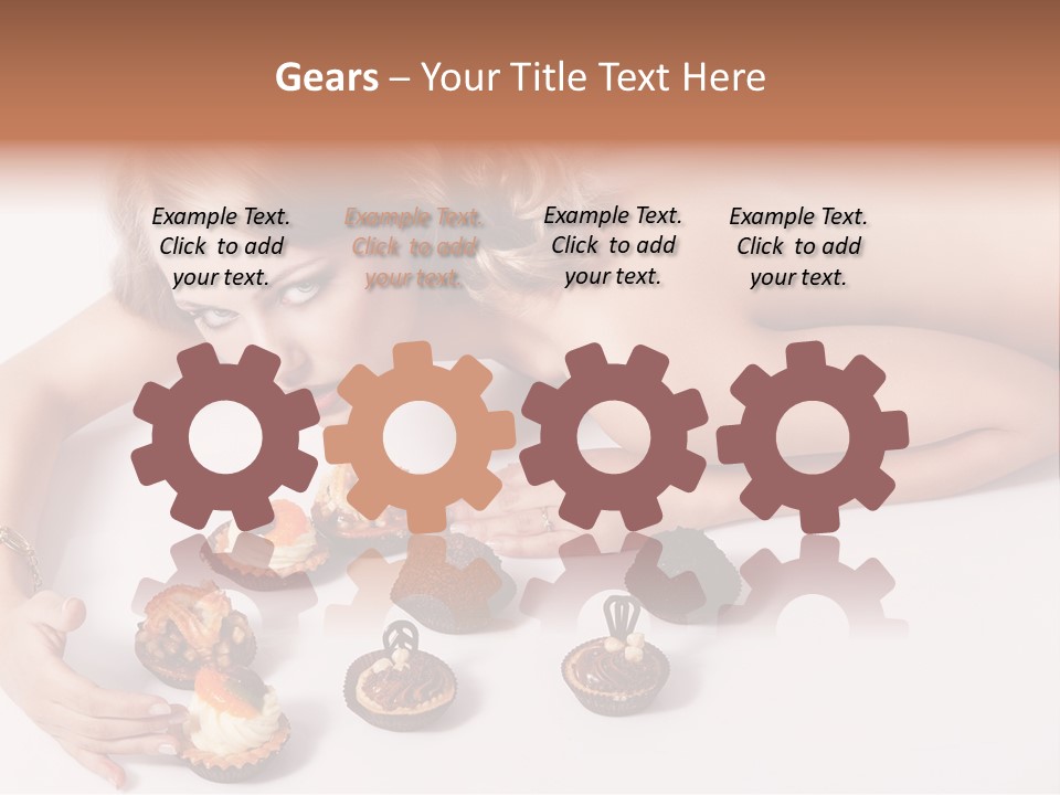 Glamour Cute Dessert PowerPoint Template