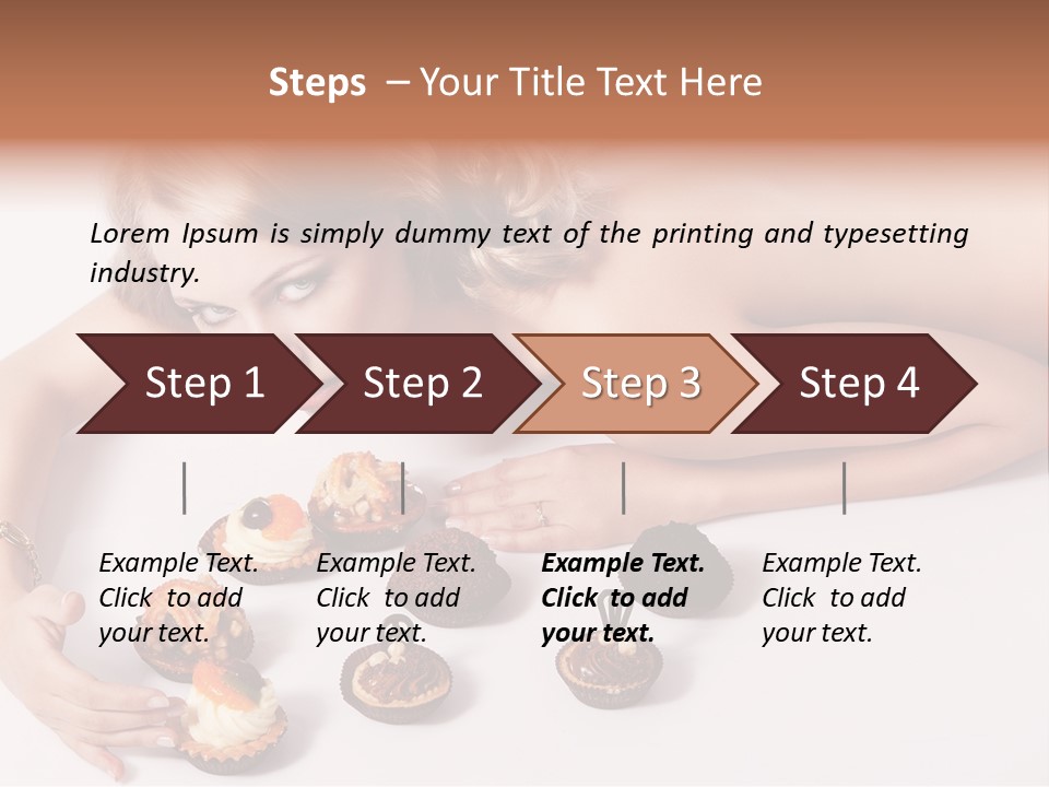 Glamour Cute Dessert PowerPoint Template
