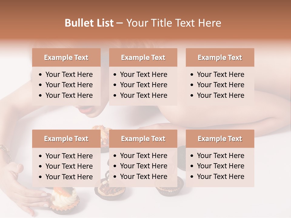 Glamour Cute Dessert PowerPoint Template