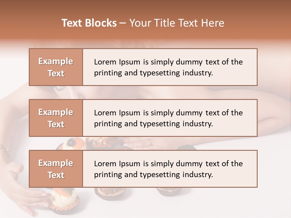 Glamour Cute Dessert PowerPoint Template