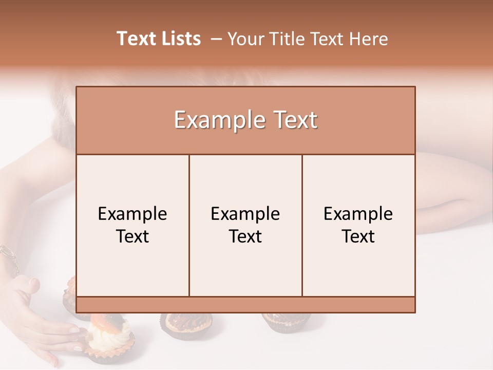 Glamour Cute Dessert PowerPoint Template