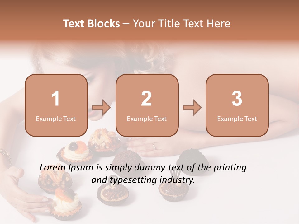 Glamour Cute Dessert PowerPoint Template