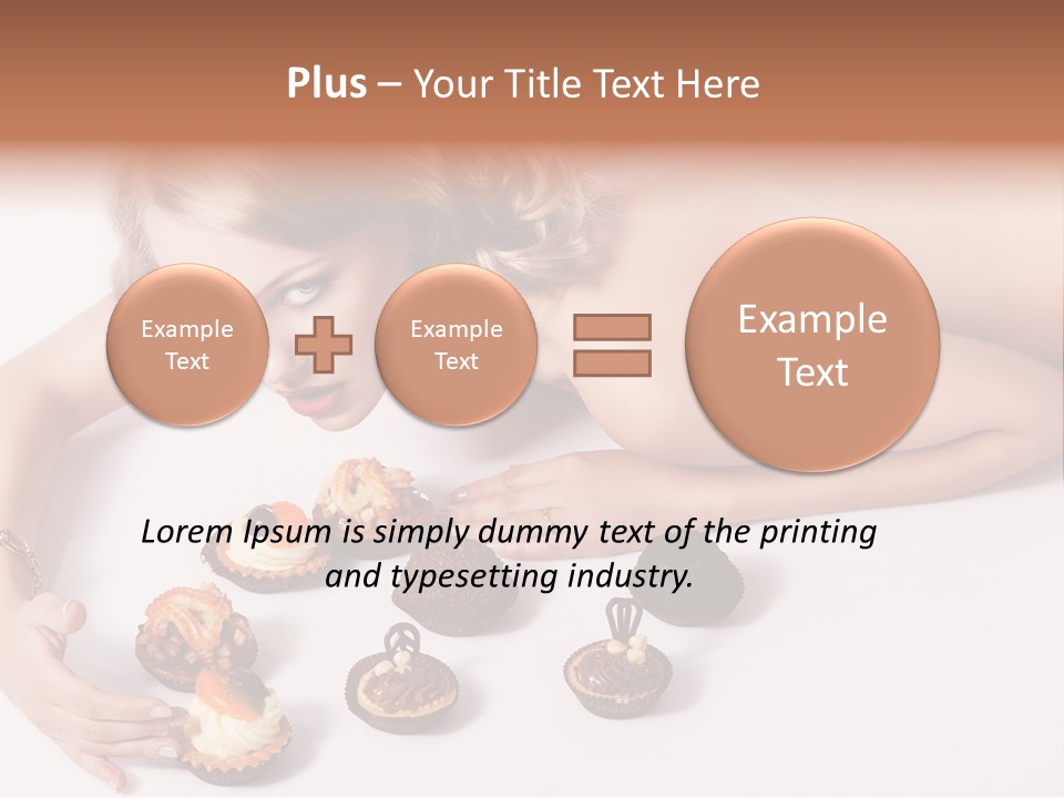 Glamour Cute Dessert PowerPoint Template