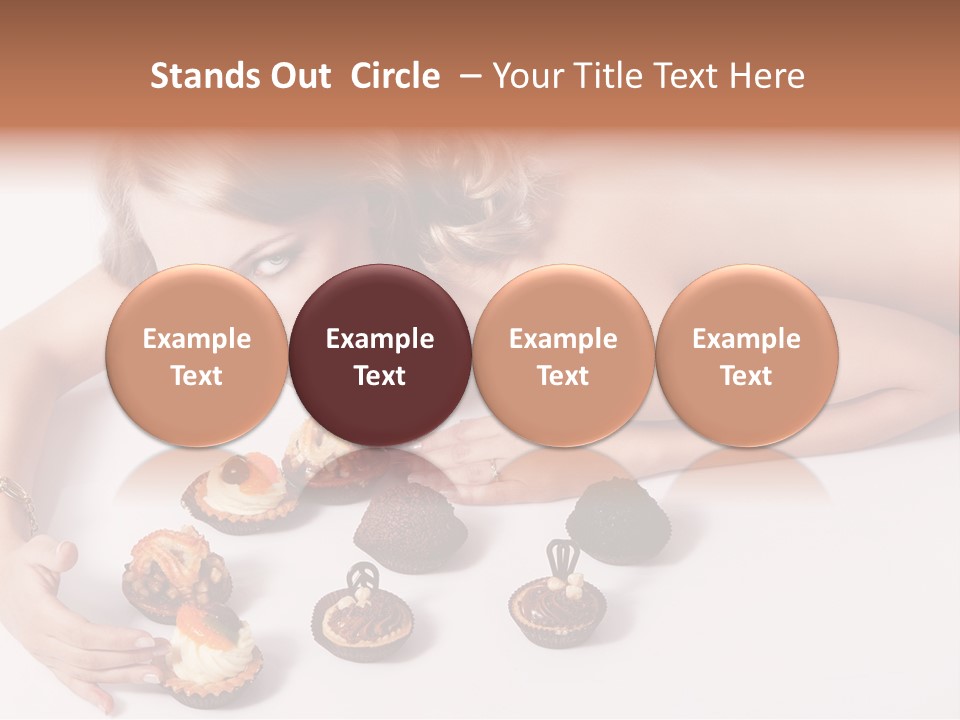 Glamour Cute Dessert PowerPoint Template
