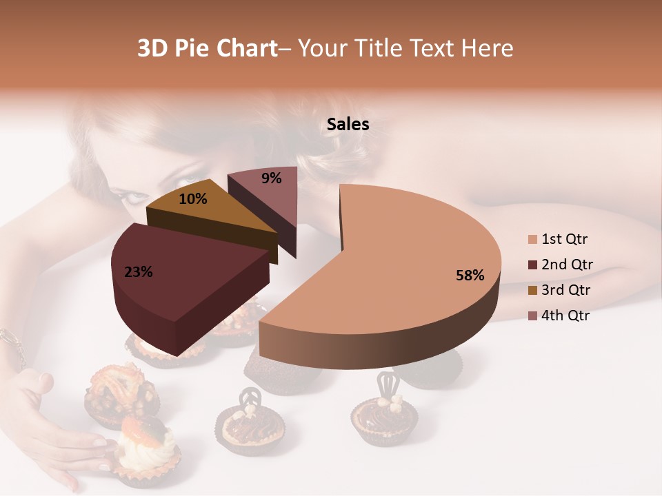 Glamour Cute Dessert PowerPoint Template