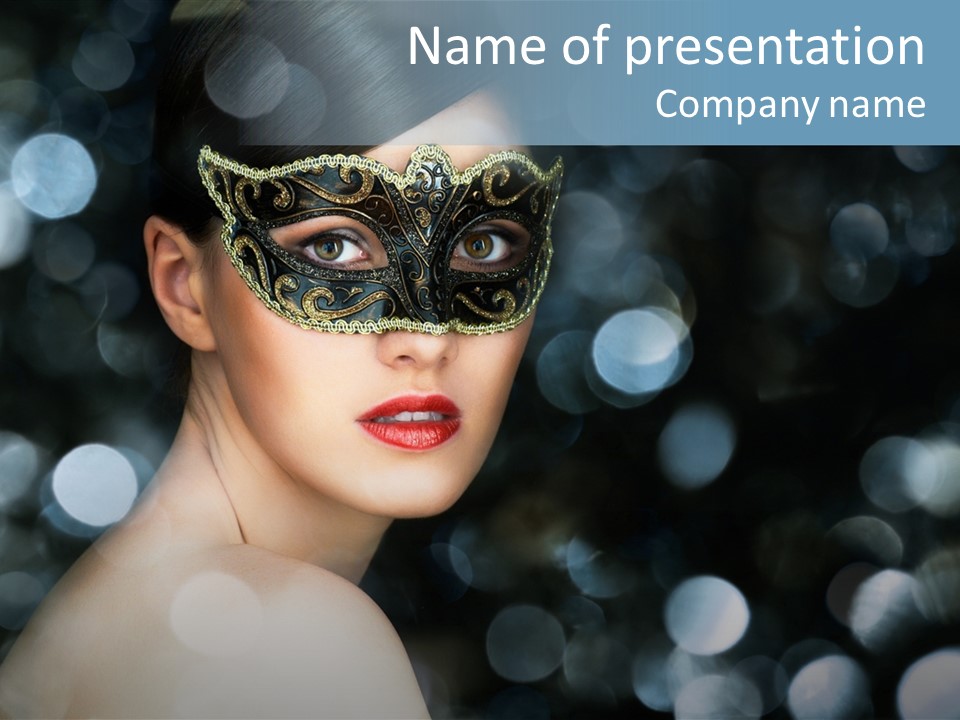 Beauty Close Up Single PowerPoint Template