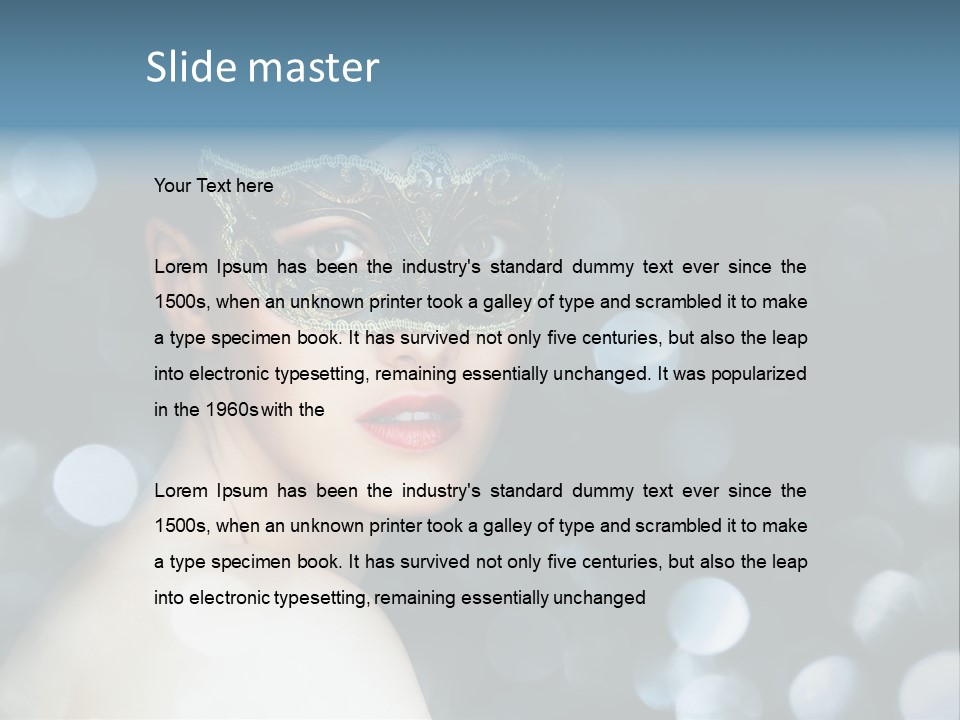 Beauty Close Up Single PowerPoint Template