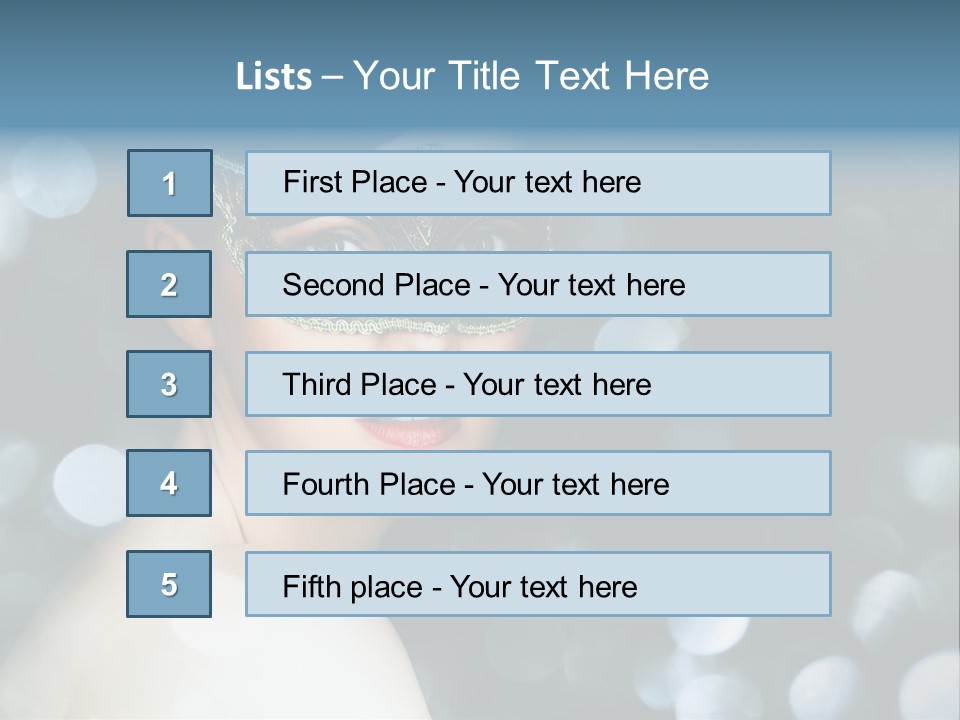 Beauty Close Up Single PowerPoint Template