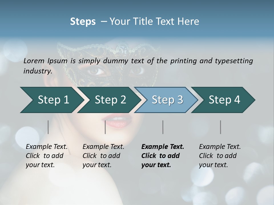 Beauty Close Up Single PowerPoint Template