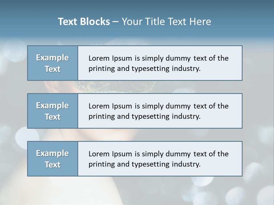 Beauty Close Up Single PowerPoint Template