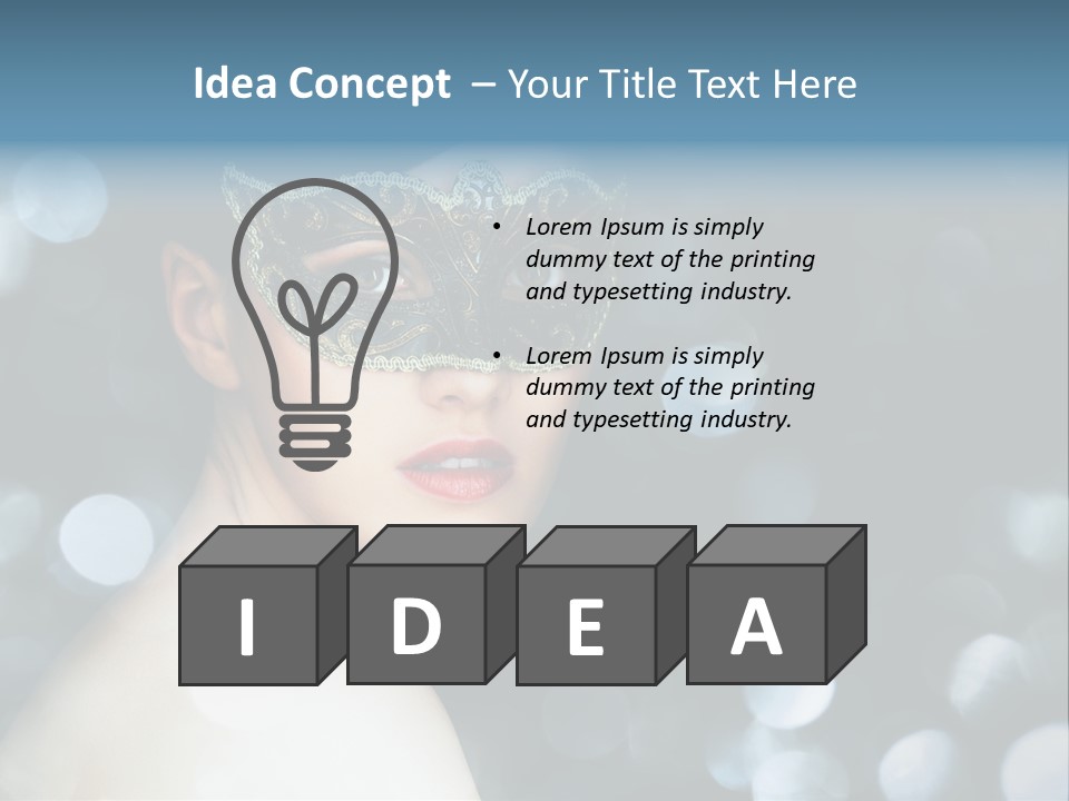 Beauty Close Up Single PowerPoint Template
