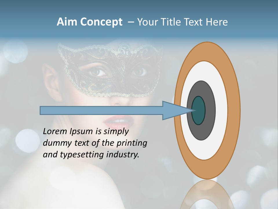 Beauty Close Up Single PowerPoint Template