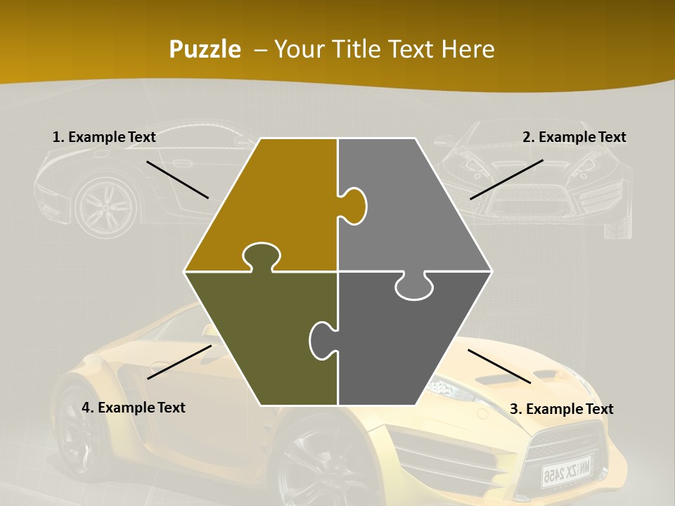 Sports Car Vehicle Electric Car PowerPoint Template