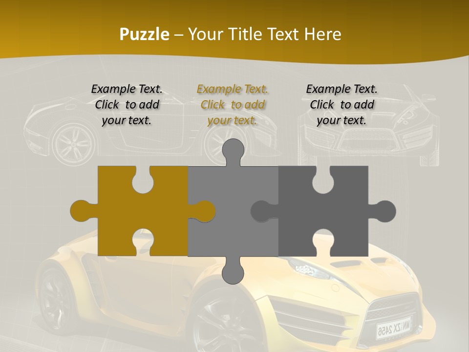 Sports Car Vehicle Electric Car PowerPoint Template