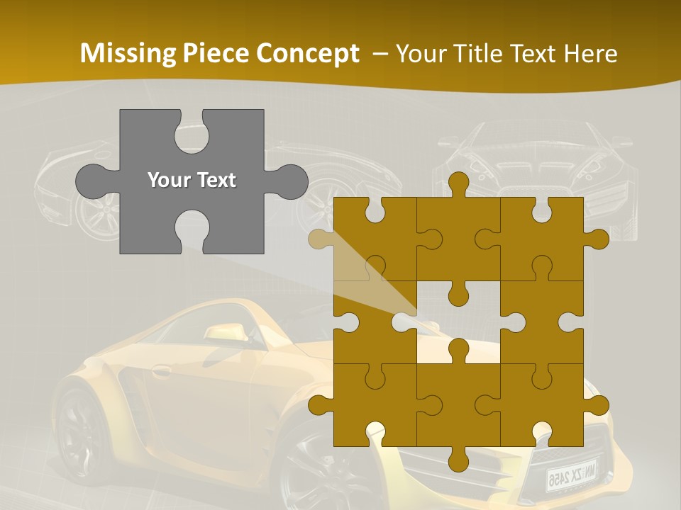 Sports Car Vehicle Electric Car PowerPoint Template