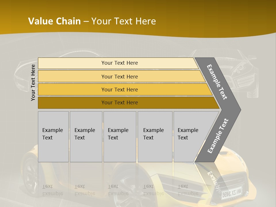 Sports Car Vehicle Electric Car PowerPoint Template