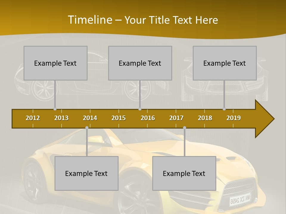 Sports Car Vehicle Electric Car PowerPoint Template
