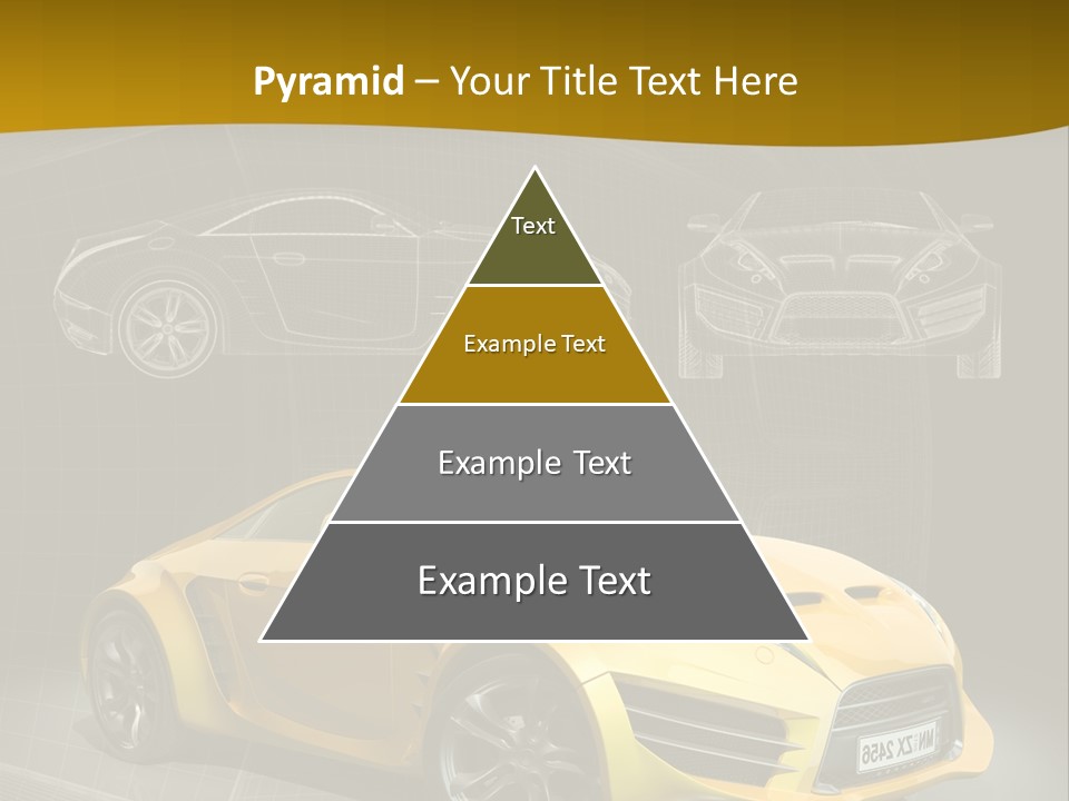 Sports Car Vehicle Electric Car PowerPoint Template