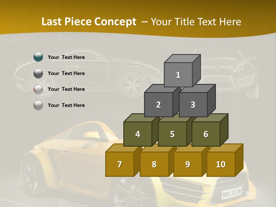 Sports Car Vehicle Electric Car PowerPoint Template