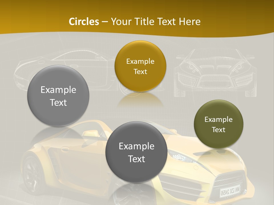 Sports Car Vehicle Electric Car PowerPoint Template