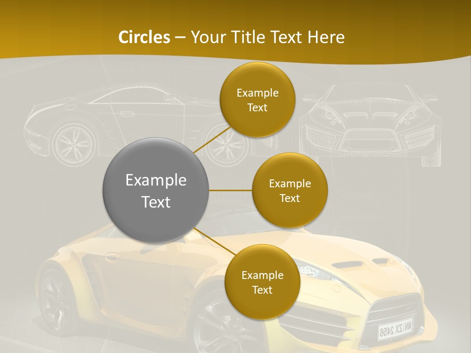 Sports Car Vehicle Electric Car PowerPoint Template