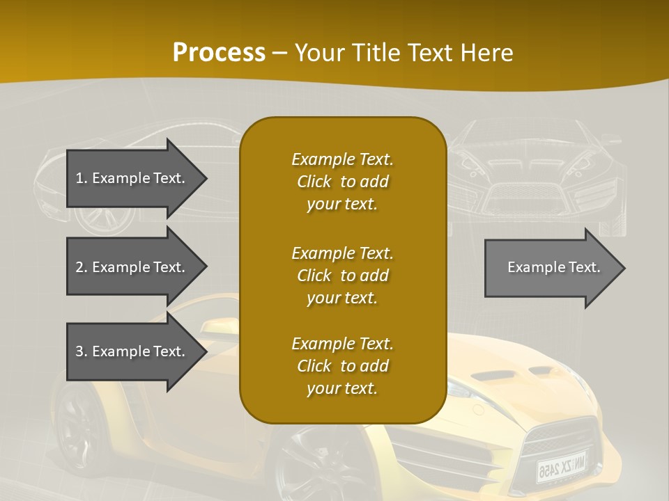 Sports Car Vehicle Electric Car PowerPoint Template