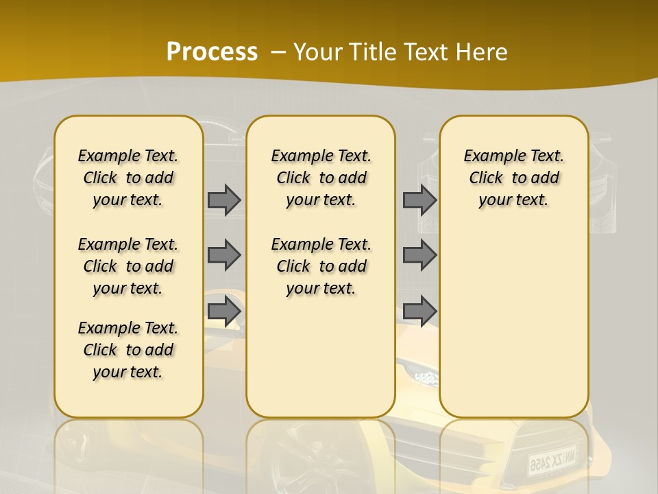 Sports Car Vehicle Electric Car PowerPoint Template