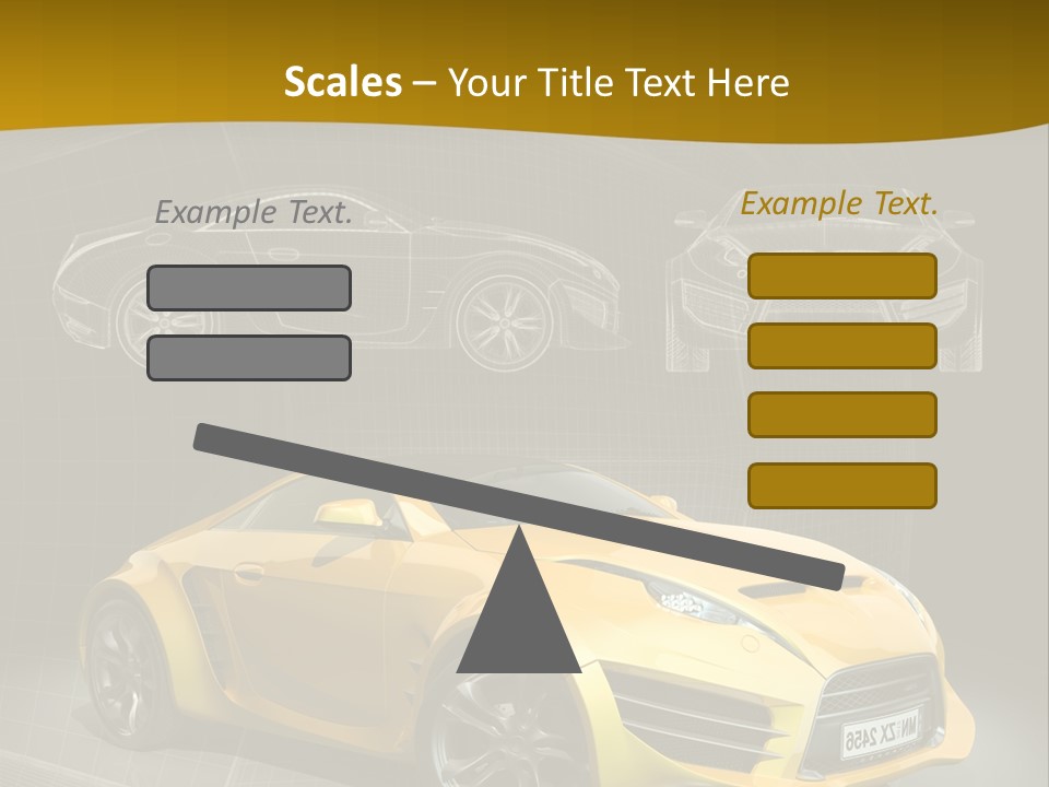 Sports Car Vehicle Electric Car PowerPoint Template