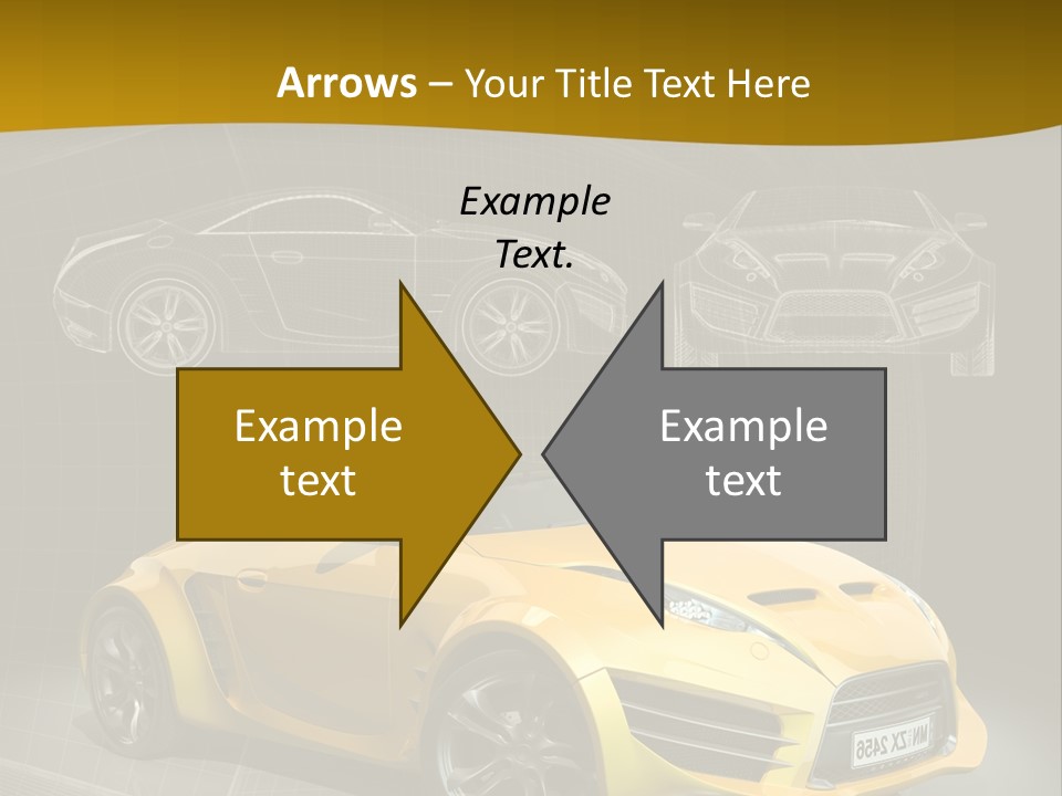 Sports Car Vehicle Electric Car PowerPoint Template