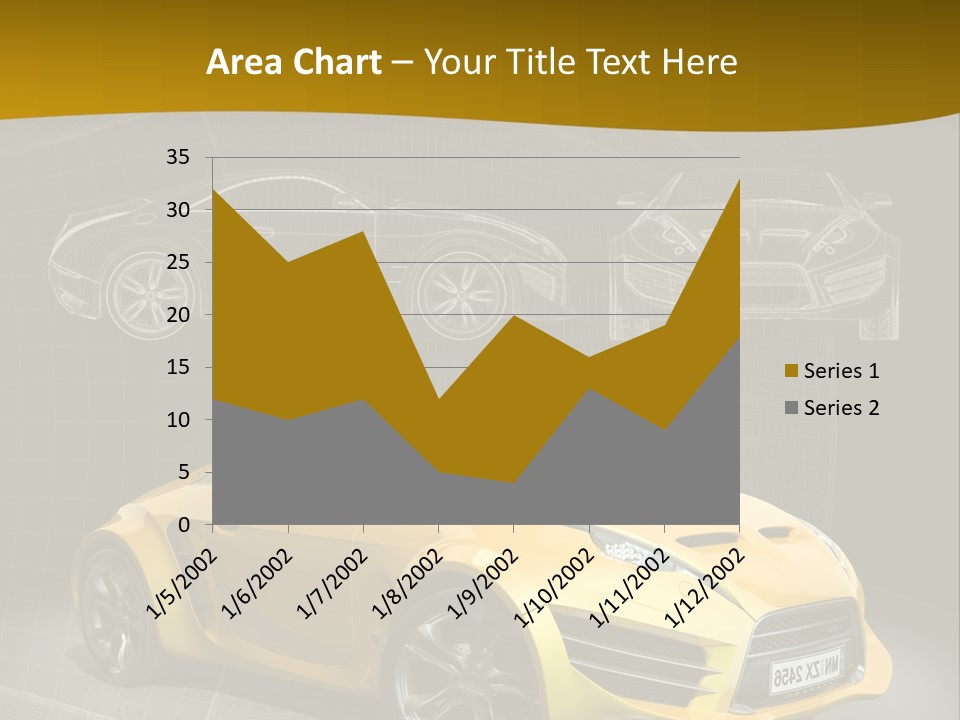 Sports Car Vehicle Electric Car PowerPoint Template